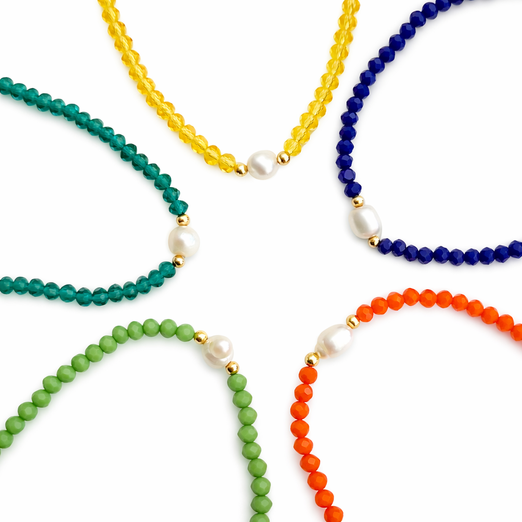 PULSERA CRISTALES COLORES