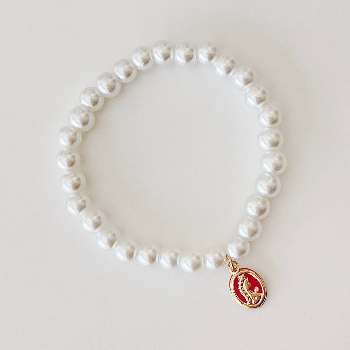 PULSERA PERLA Y MADONNA