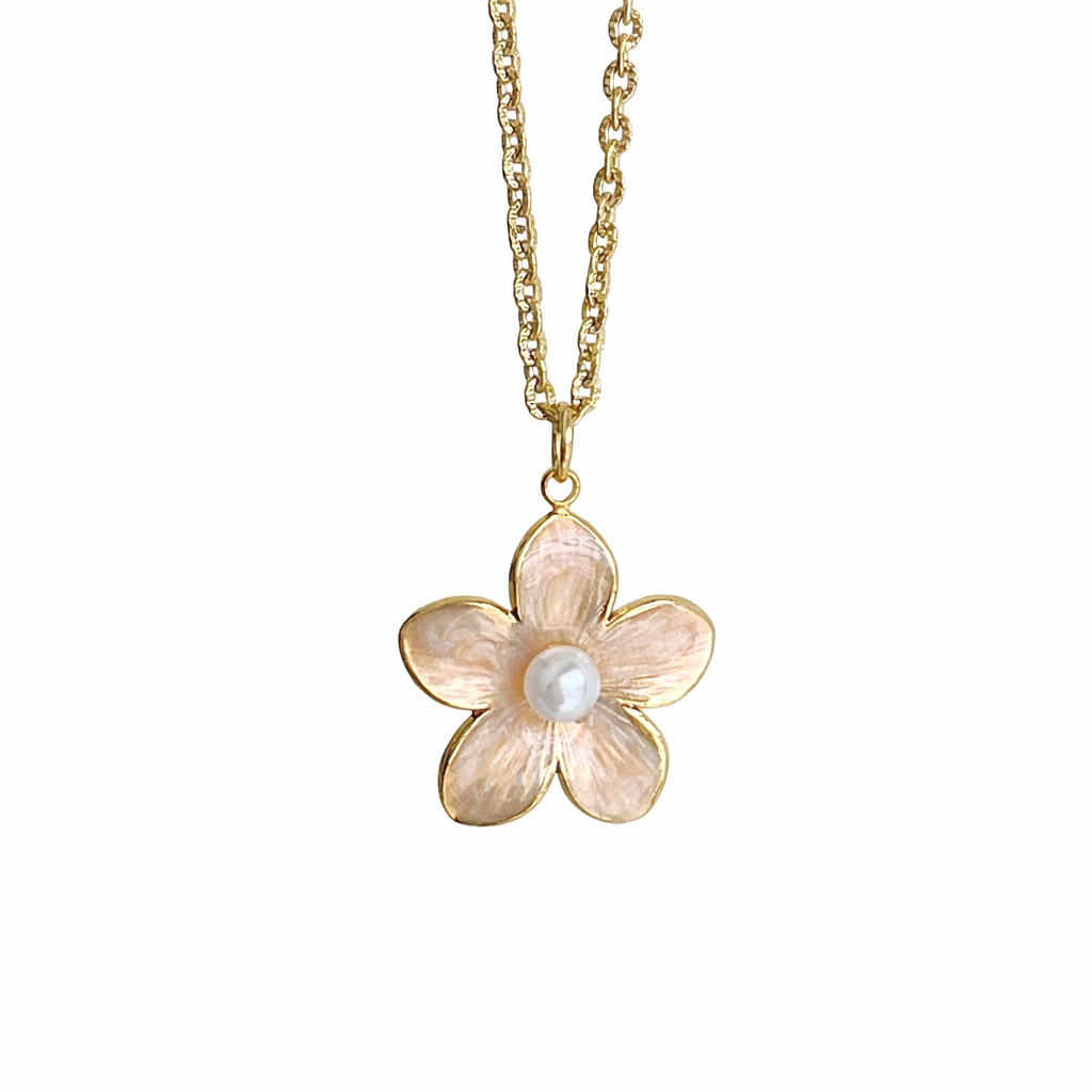COLLAR FLOR PERLA