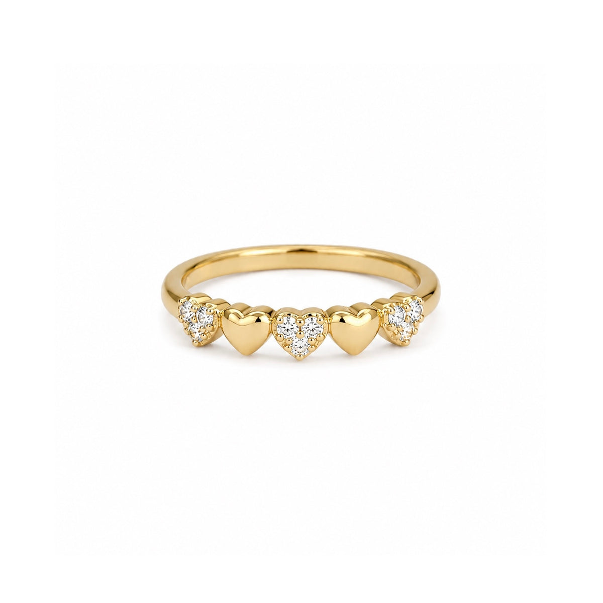 ANILLO MEDIO DEDO HEART BAND