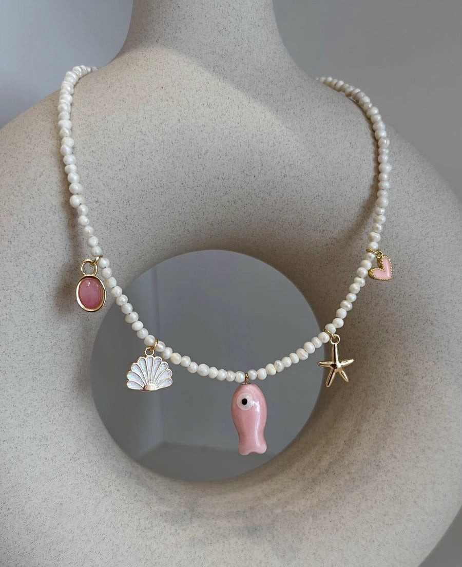 COLLAR PINK WAVES
