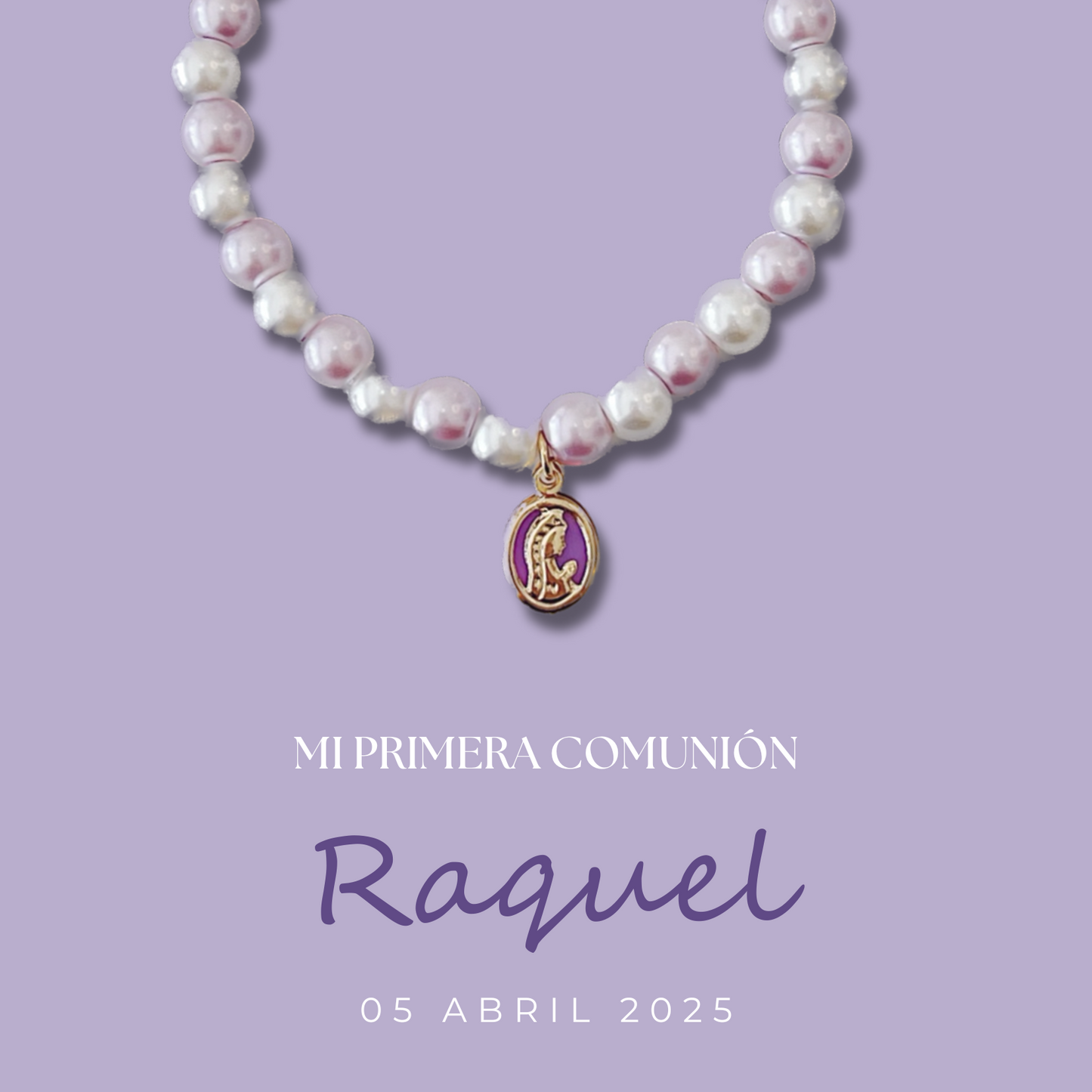 PULSERA PERLA Y MADONNA