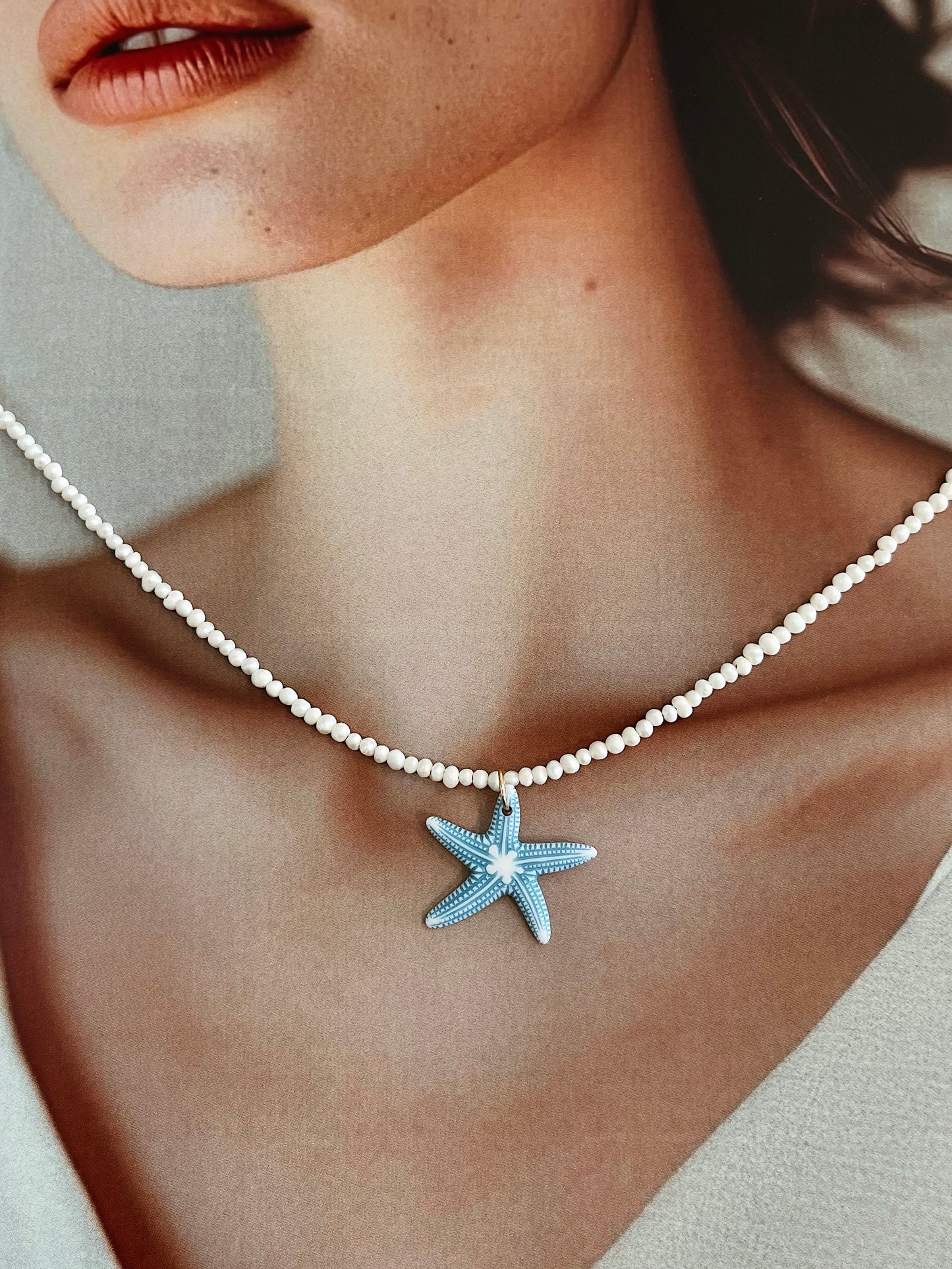 COLLAR ESTRELLA DE MAR AZUL