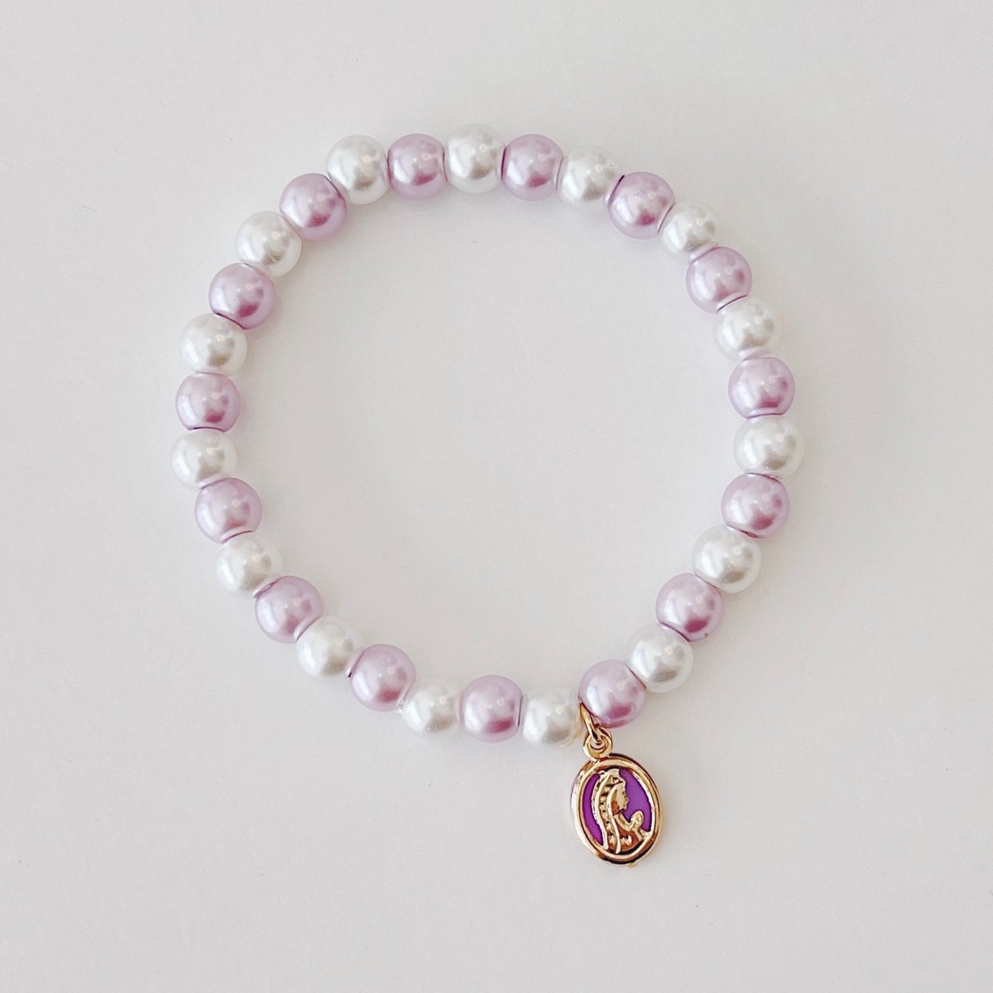 PULSERA PERLA Y MADONNA