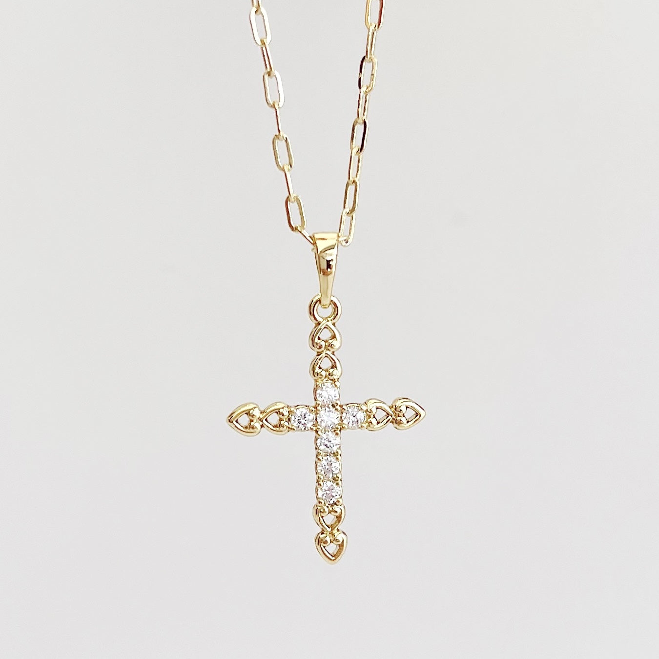 COLLAR CRUZ CORAZONES