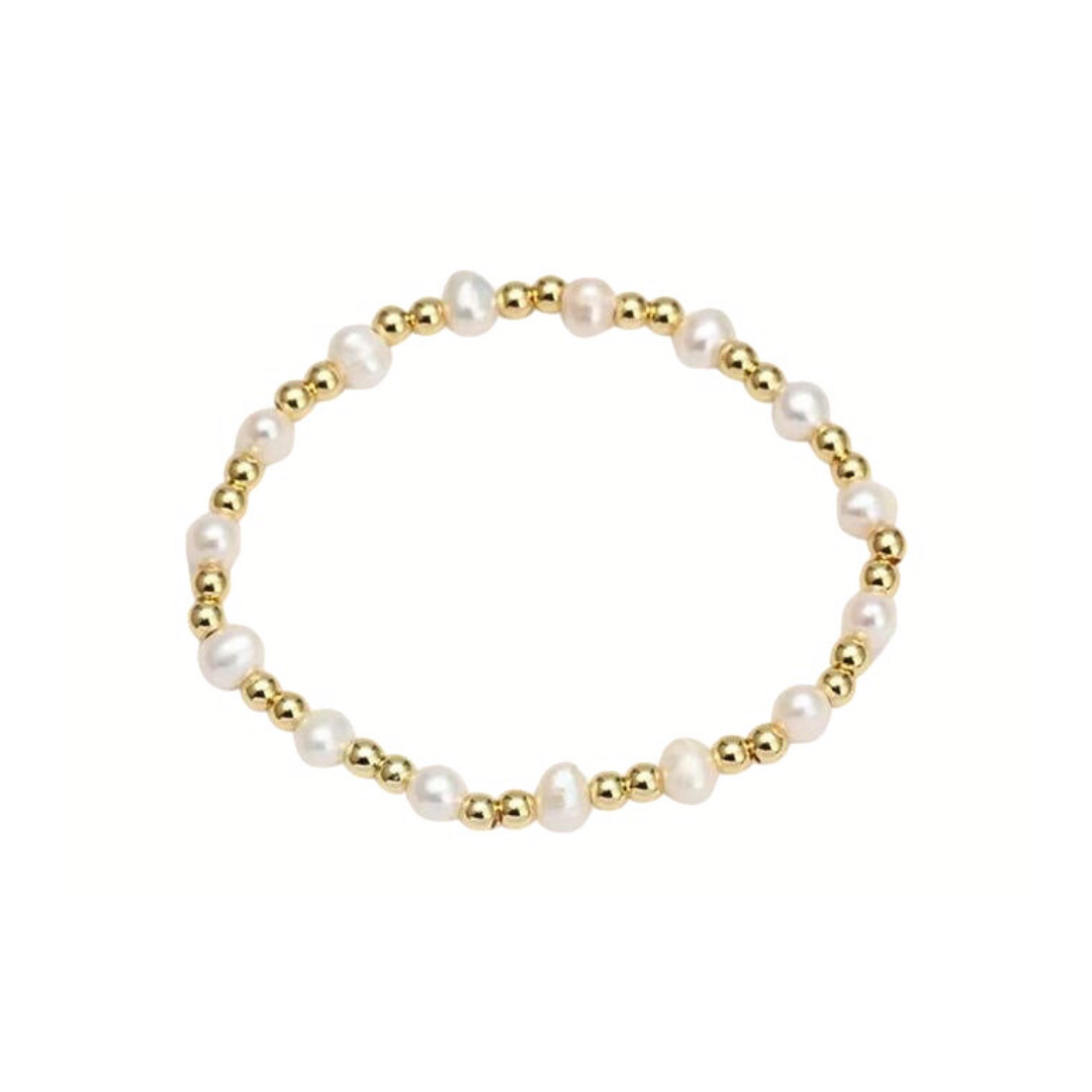 PULSERA DOTS Y PERLA