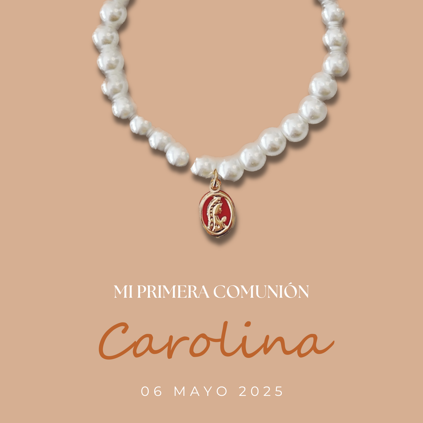 PULSERA PERLA Y MADONNA