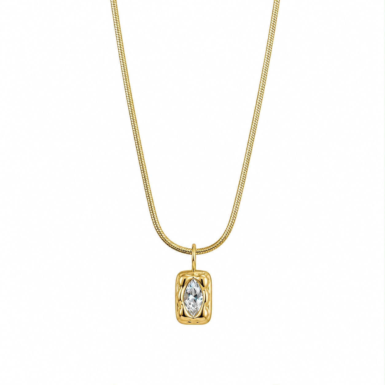COLLAR CZ RECTANGULAR