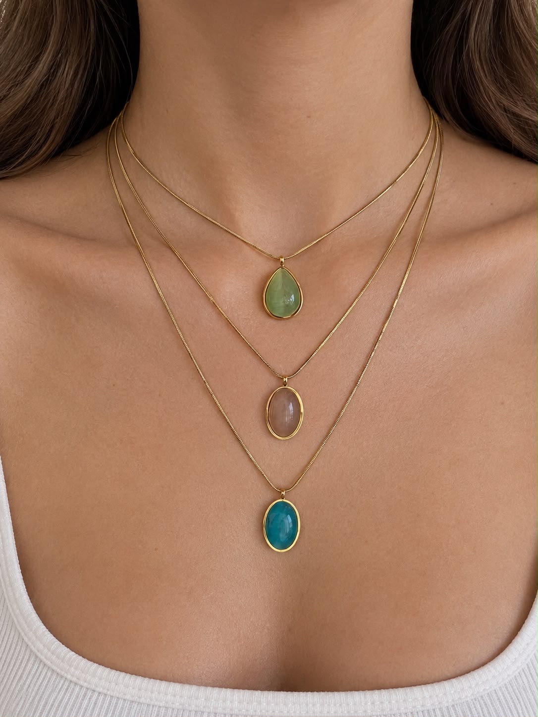 COLLAR PIEDRA OVAL