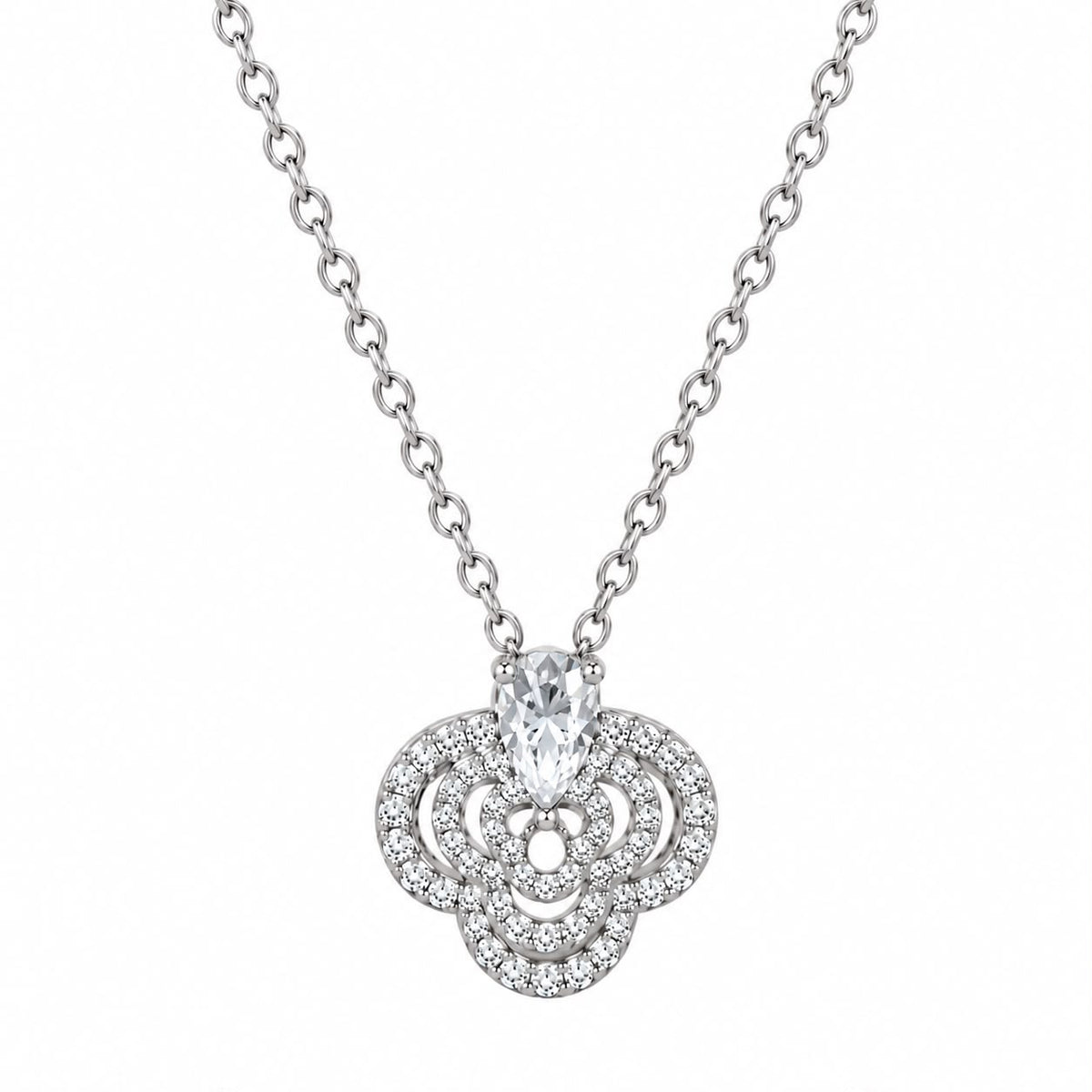 COLLAR FLOR CZ GOTA COLOR