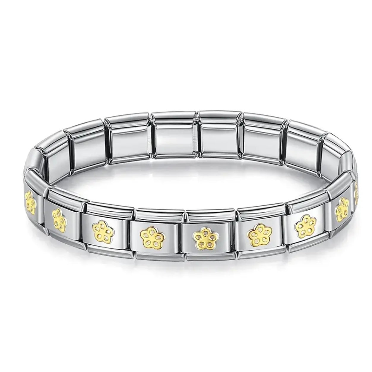 BRAZALETE FIGURAS DORADAS