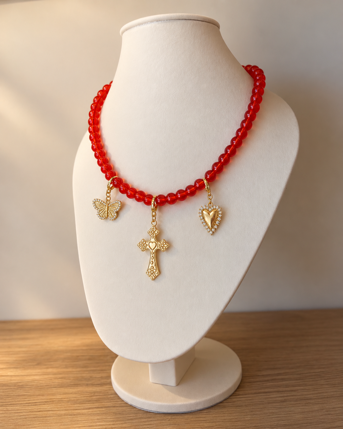 COLLAR ORANGE GLASS