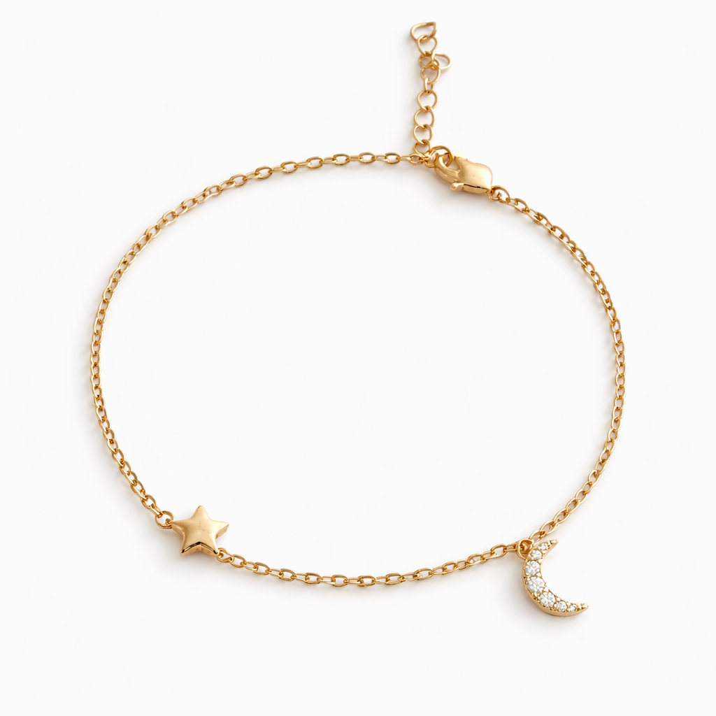 PULSERA LUNA Y ESTRELLA