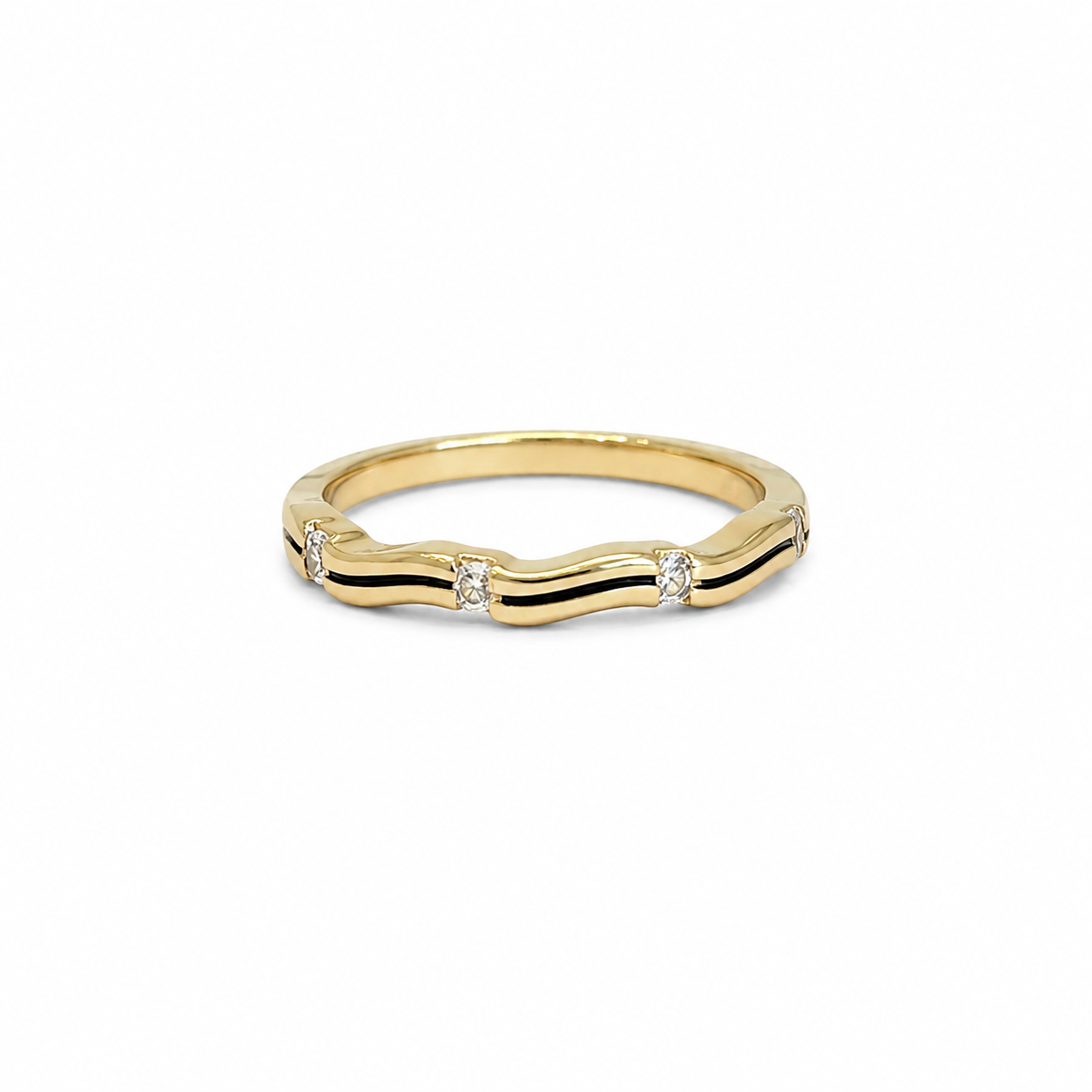 ANILLO BLACK WAVE CZ