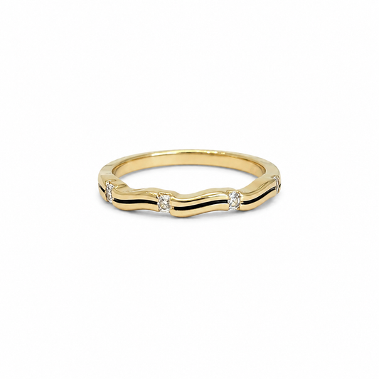 ANILLO BLACK WAVE CZ