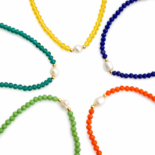 PULSERA CRISTALES COLORES