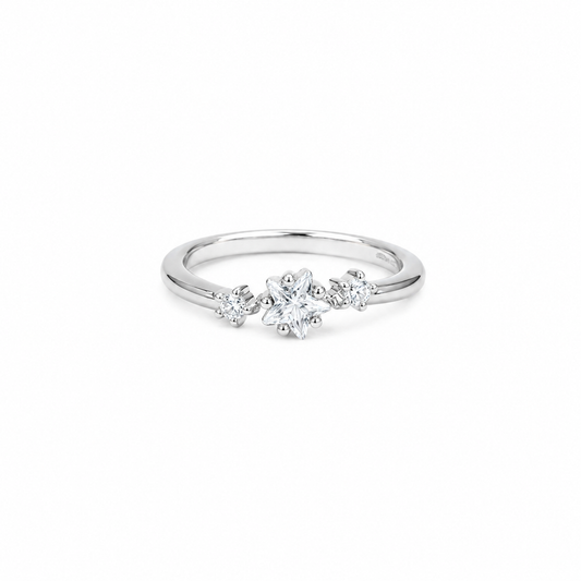 ANILLO MEDIO DEDO 3 ESTRELLAS CZ