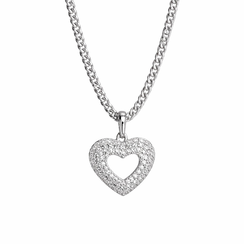 COLLAR CORAZÓN HUECO