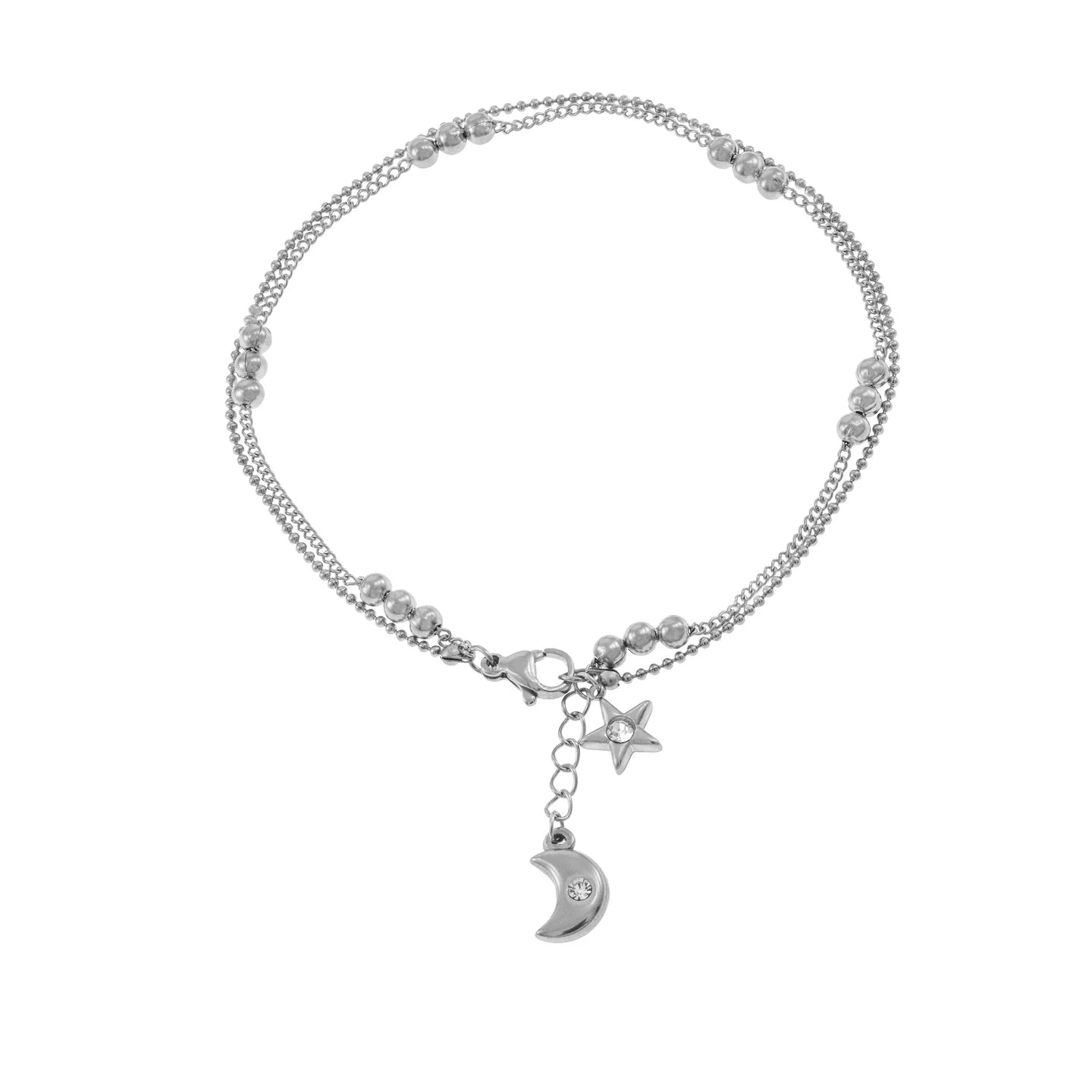 TOBILLERA LUNA Y ESTRELLA