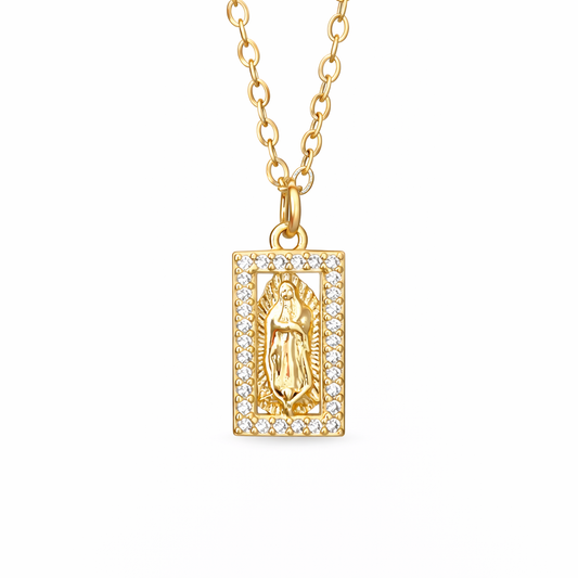 COLLAR VIRGENCITA RECTANGULÁR