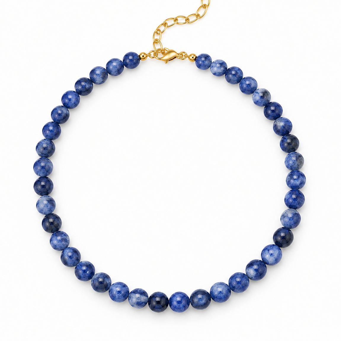COLLAR JASPE AZUL