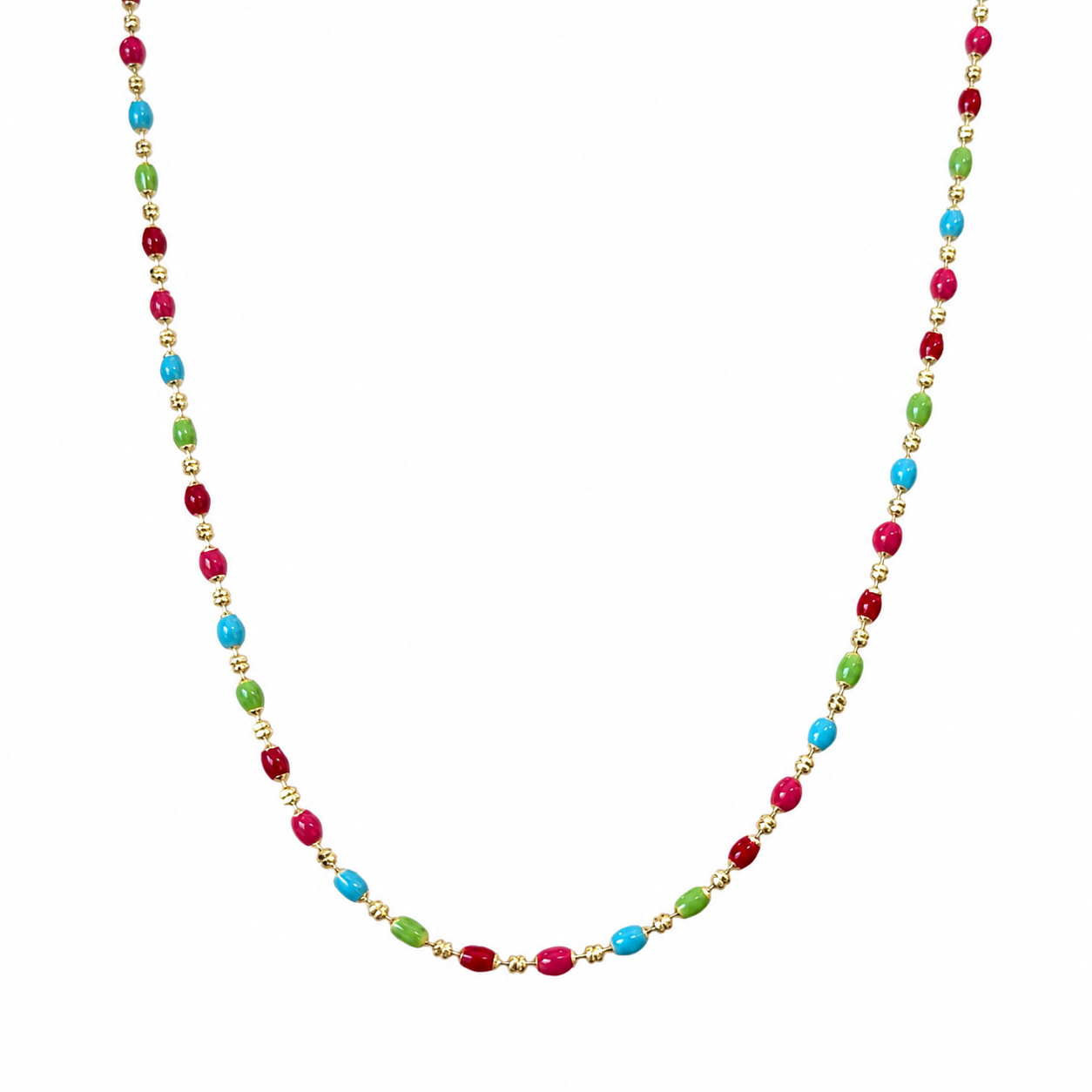 COLLAR BOLITAS COLORES