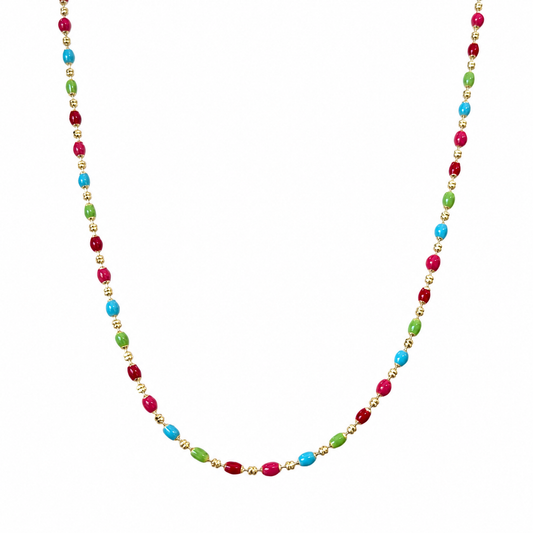 COLLAR BOLITAS COLORES