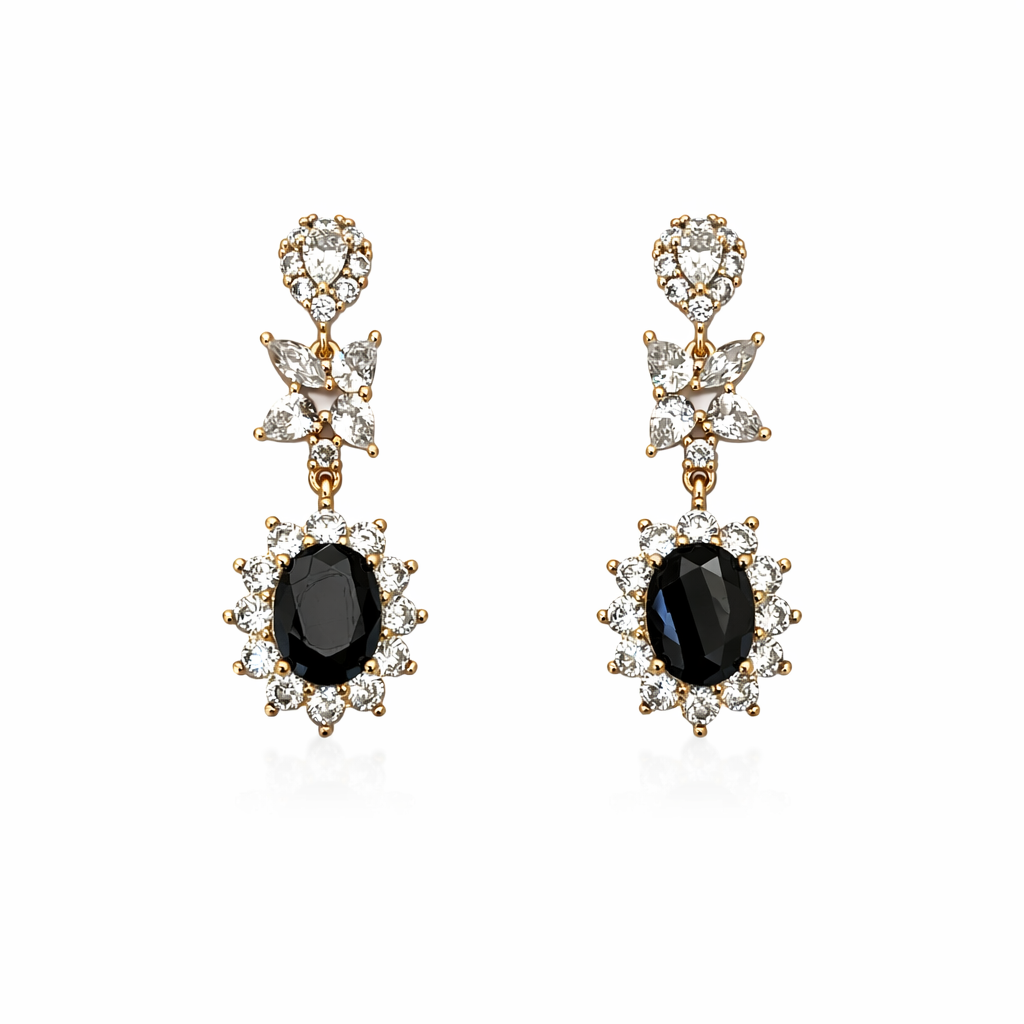 ARETE ÓVALO NEGRO