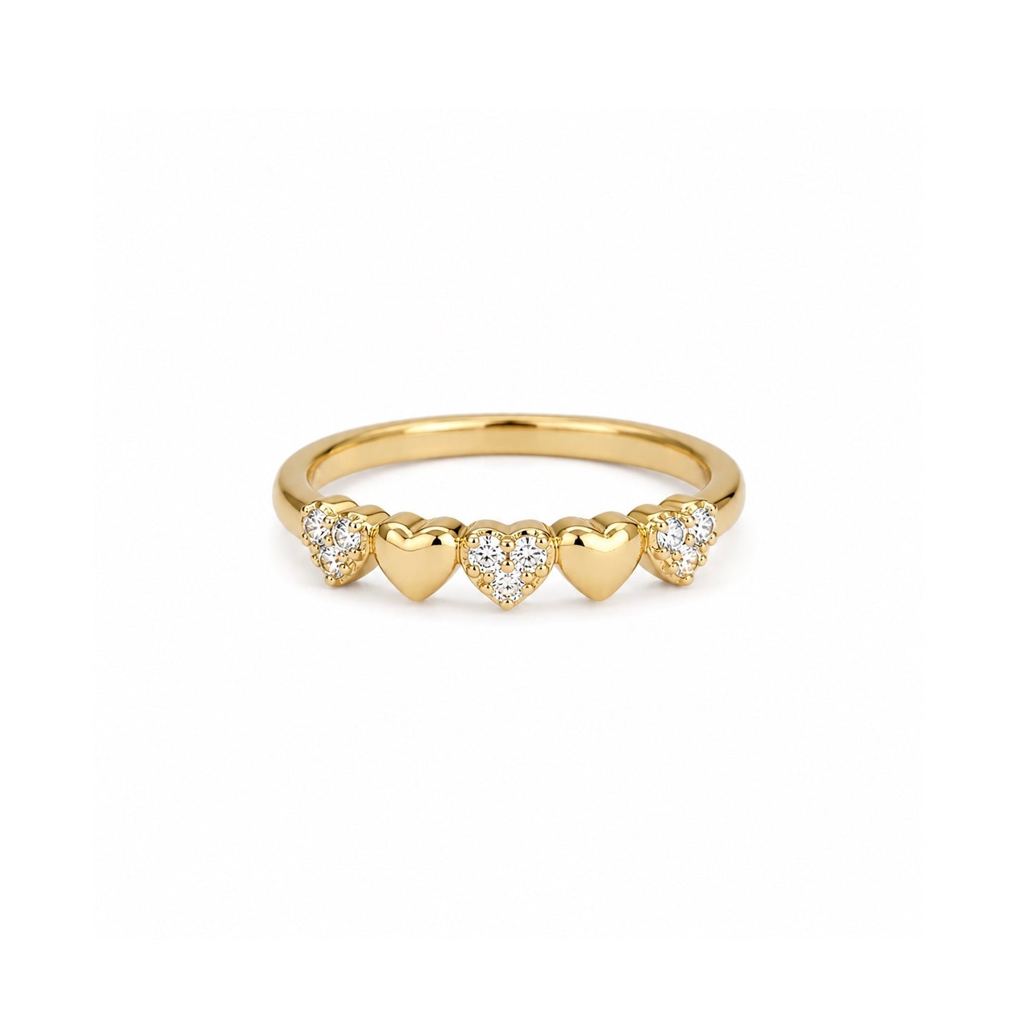 ANILLO MEDIO DEDO HEART BAND