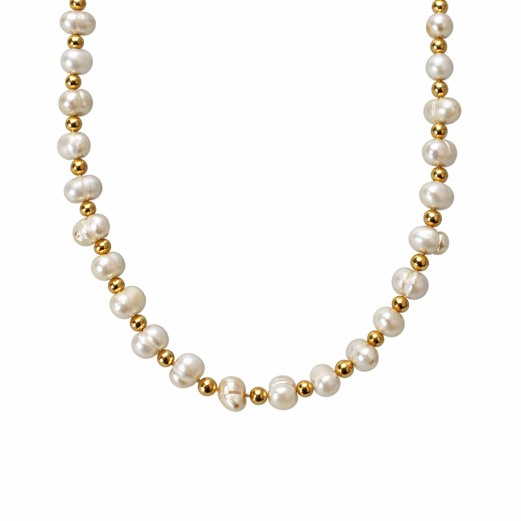 COLLAR PERLA Y BOLA
