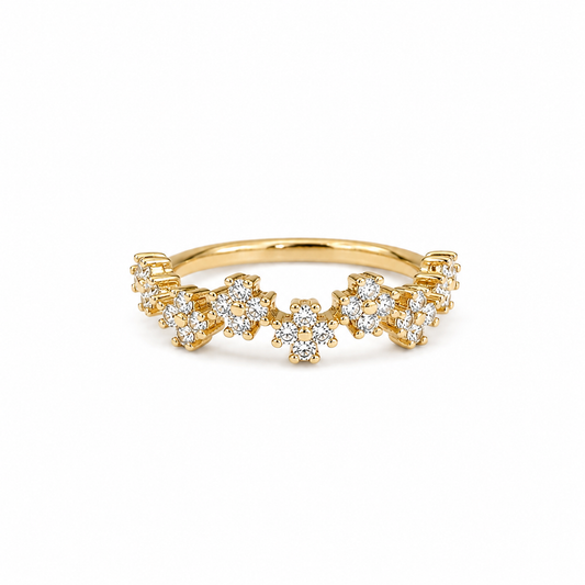 ANILLO TIARA FLORAL CZ