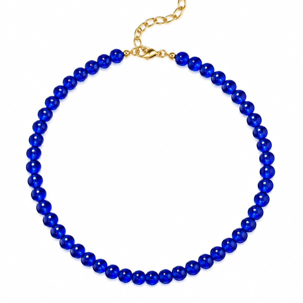 COLLAR BLUE GLASS