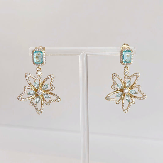 ARETE FLOR AZUL