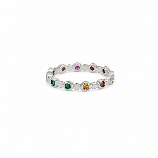 ANILLO CZ ARCOIRIS