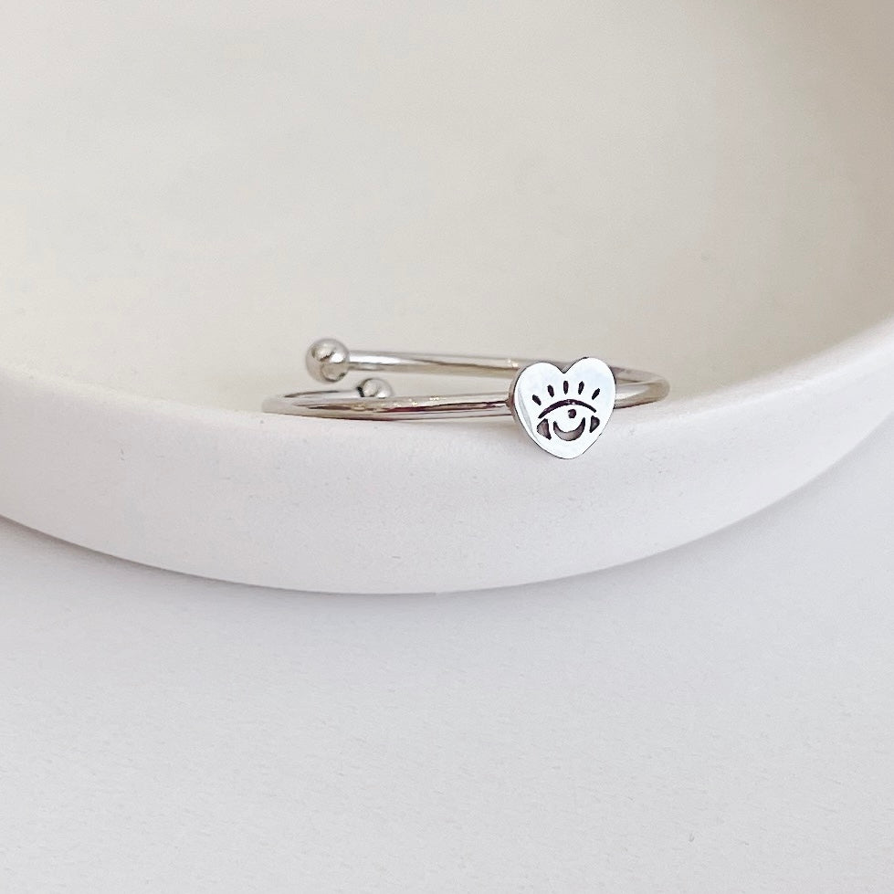 ANILLO CORAZÓN OJITO
