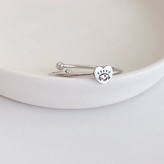 ANILLO CORAZÓN OJITO