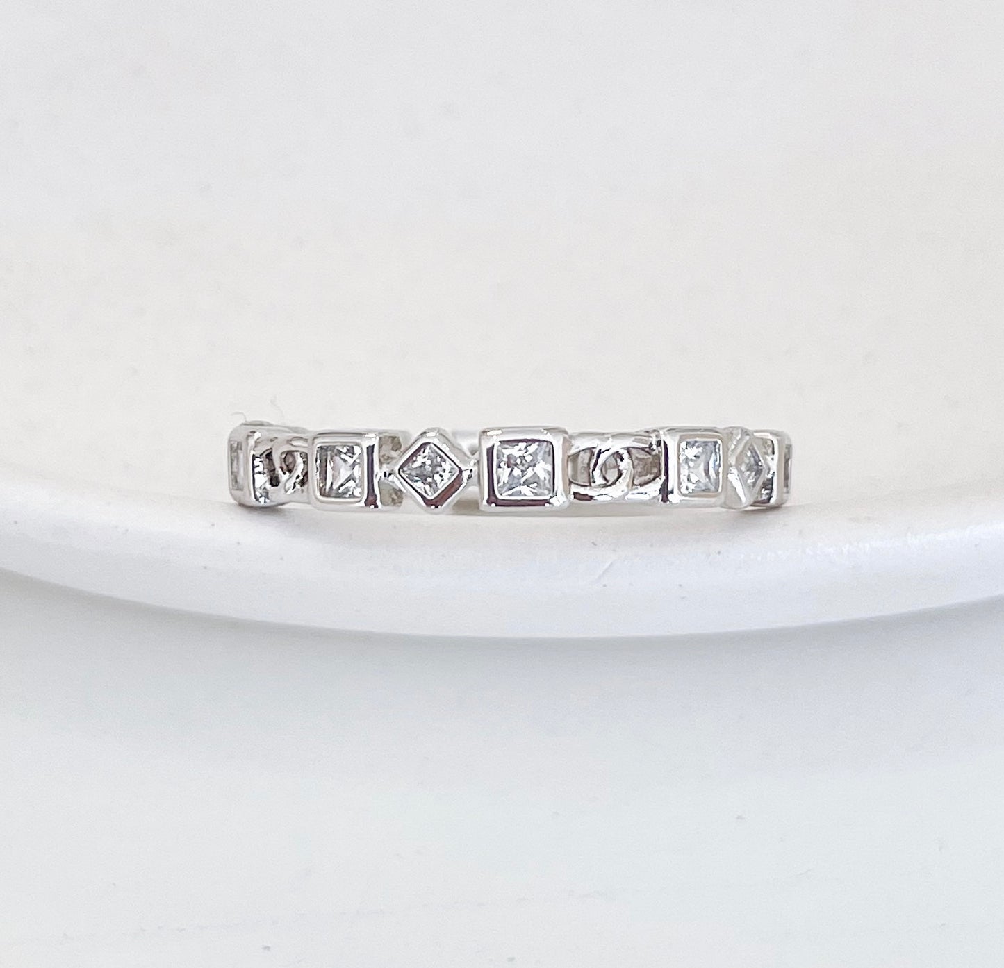 ANILLO CUADRO Y ROMBO