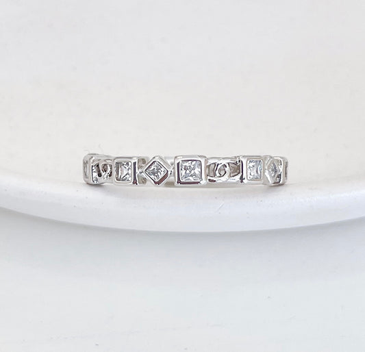 ANILLO CUADRO Y ROMBO