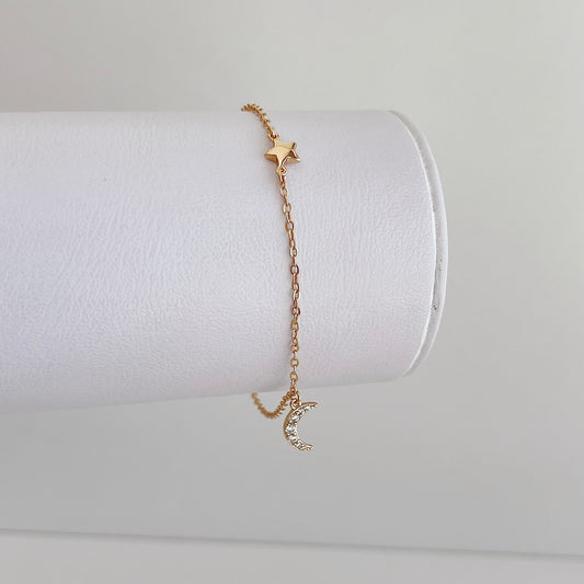 PULSERA LUNA Y ESTRELLA