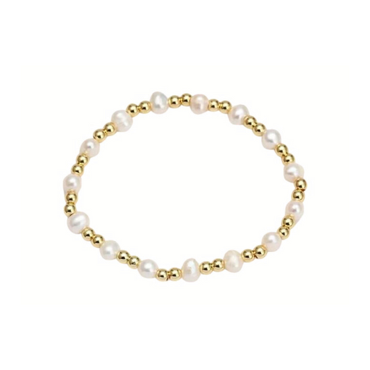 PULSERA DOTS Y PERLA