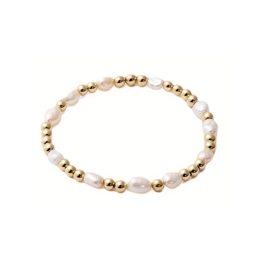 PULSERA PERLA ALARGADA