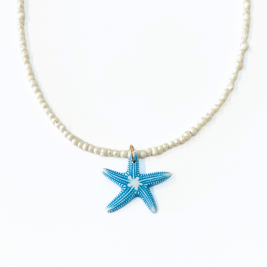 COLLAR ESTRELLA DE MAR AZUL