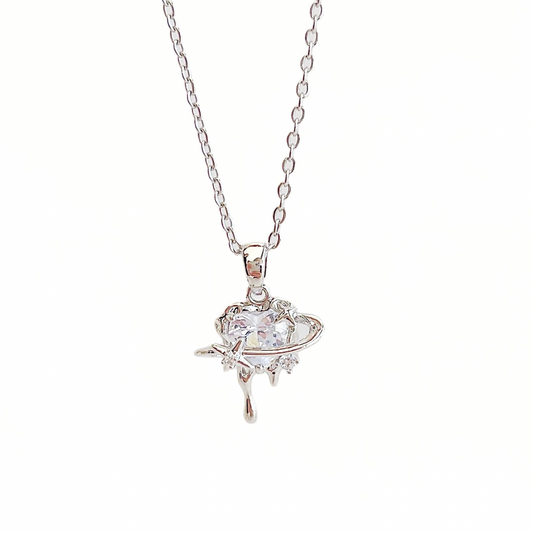 COLLAR CORAZÓN PLANETA