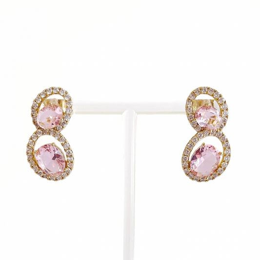 ARETE ÓVALOS ROSA
