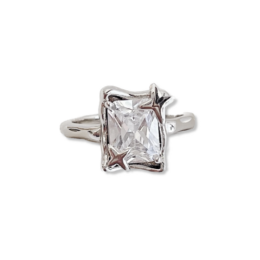 ANILLO CUADRO DESTELLOS
