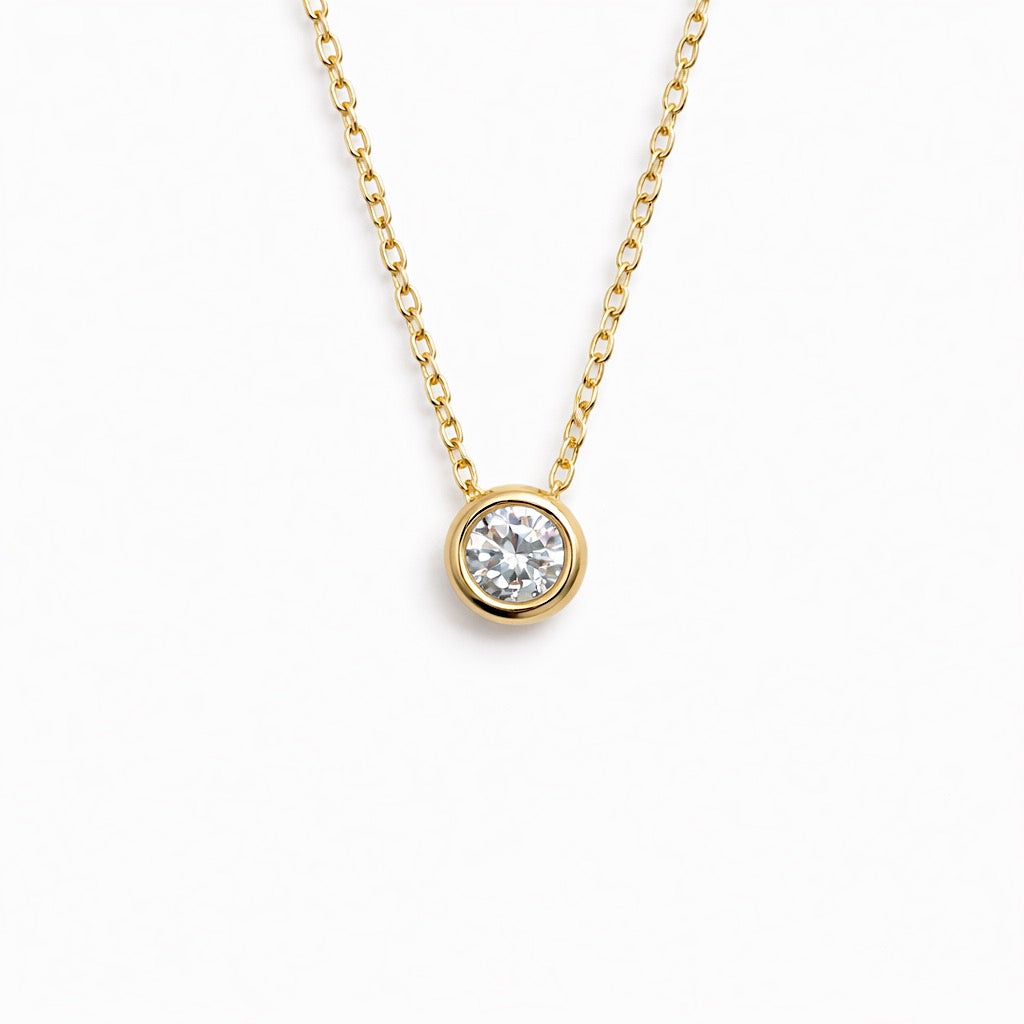 COLLAR CIRCONIA REDONDA