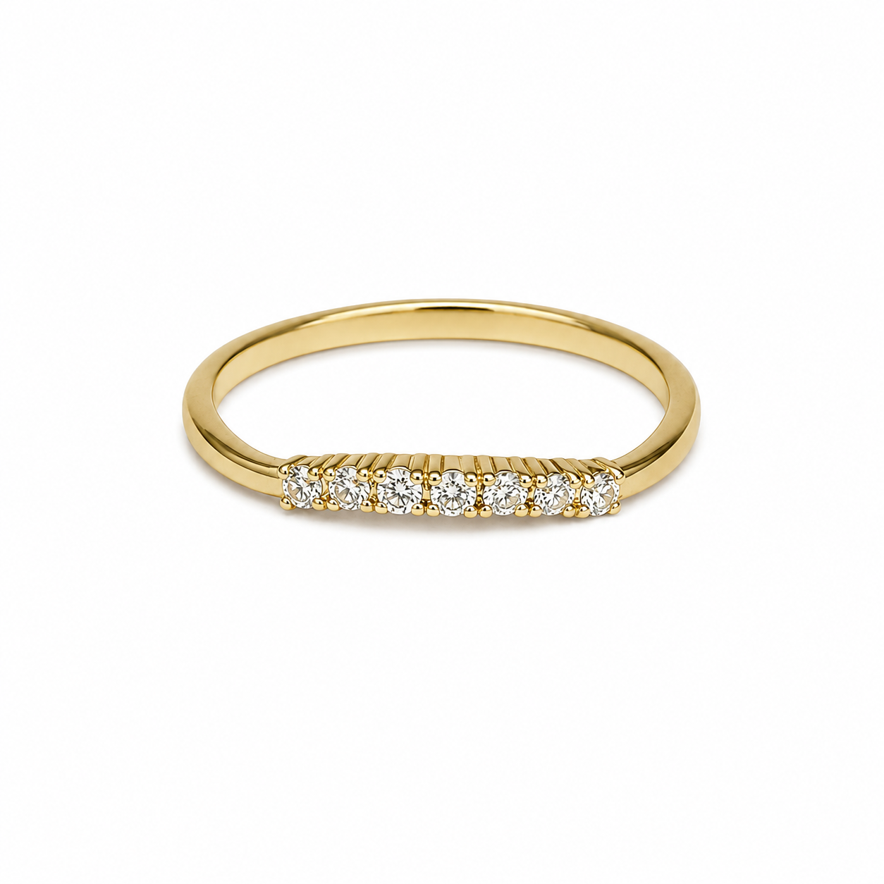 ANILLO LINEA CZ CURVA