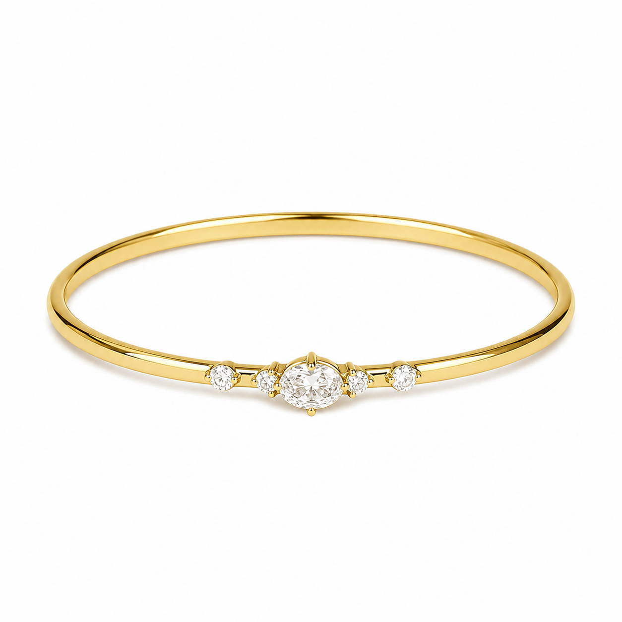 BRAZALETE CZ OVALADA