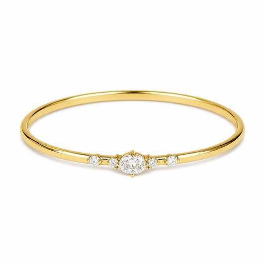BRAZALETE CZ OVALADA