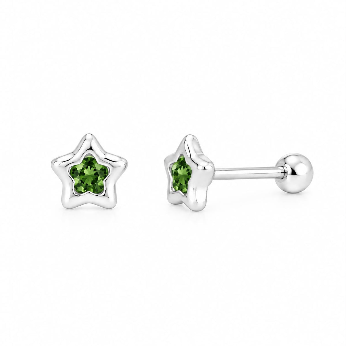 PIERCING ESTRELLA BISEL CZ COLORES